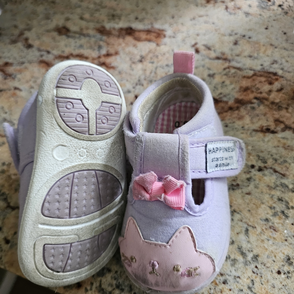 Adorable Pink and Purple Kids Shoes